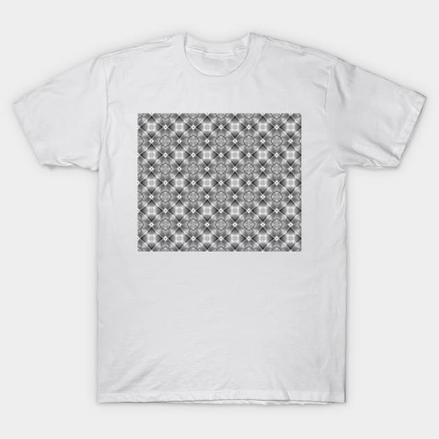 Elegant, modern pattern, silver stars, cross and block for any occasion T-Shirt by Hujer